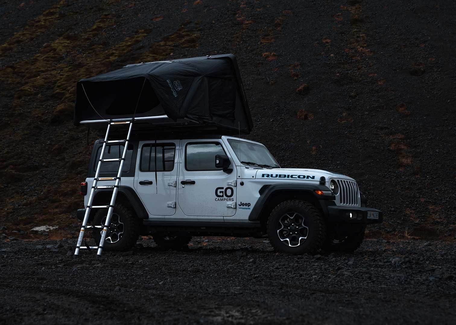 Jeep Wrangler Camper for 4 persons
