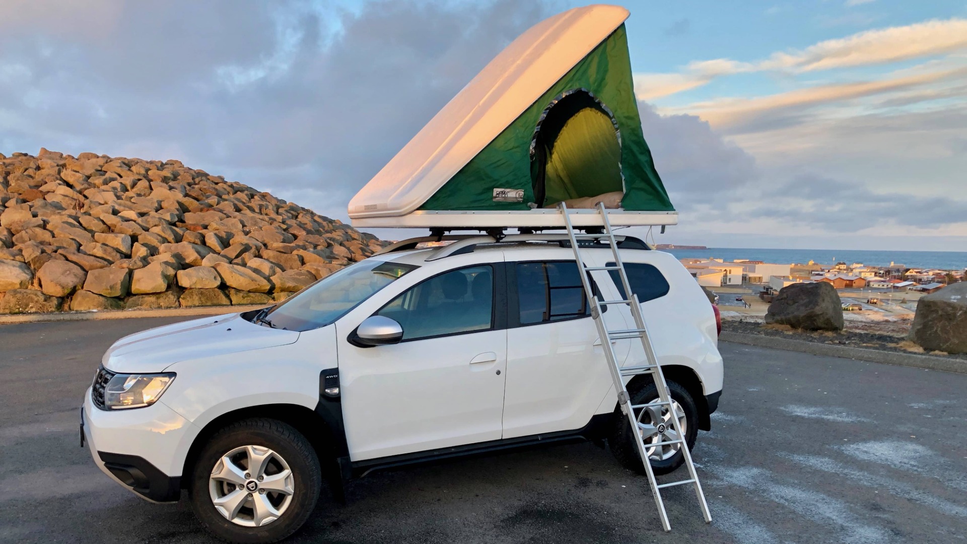Dacia Duster 4X4 + Roof Top Tent for Rental | Lotus Car Rental